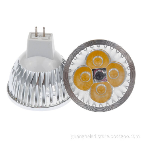 MR16/GU10 4W High Power LED Spotlight Silver / Unique Shape